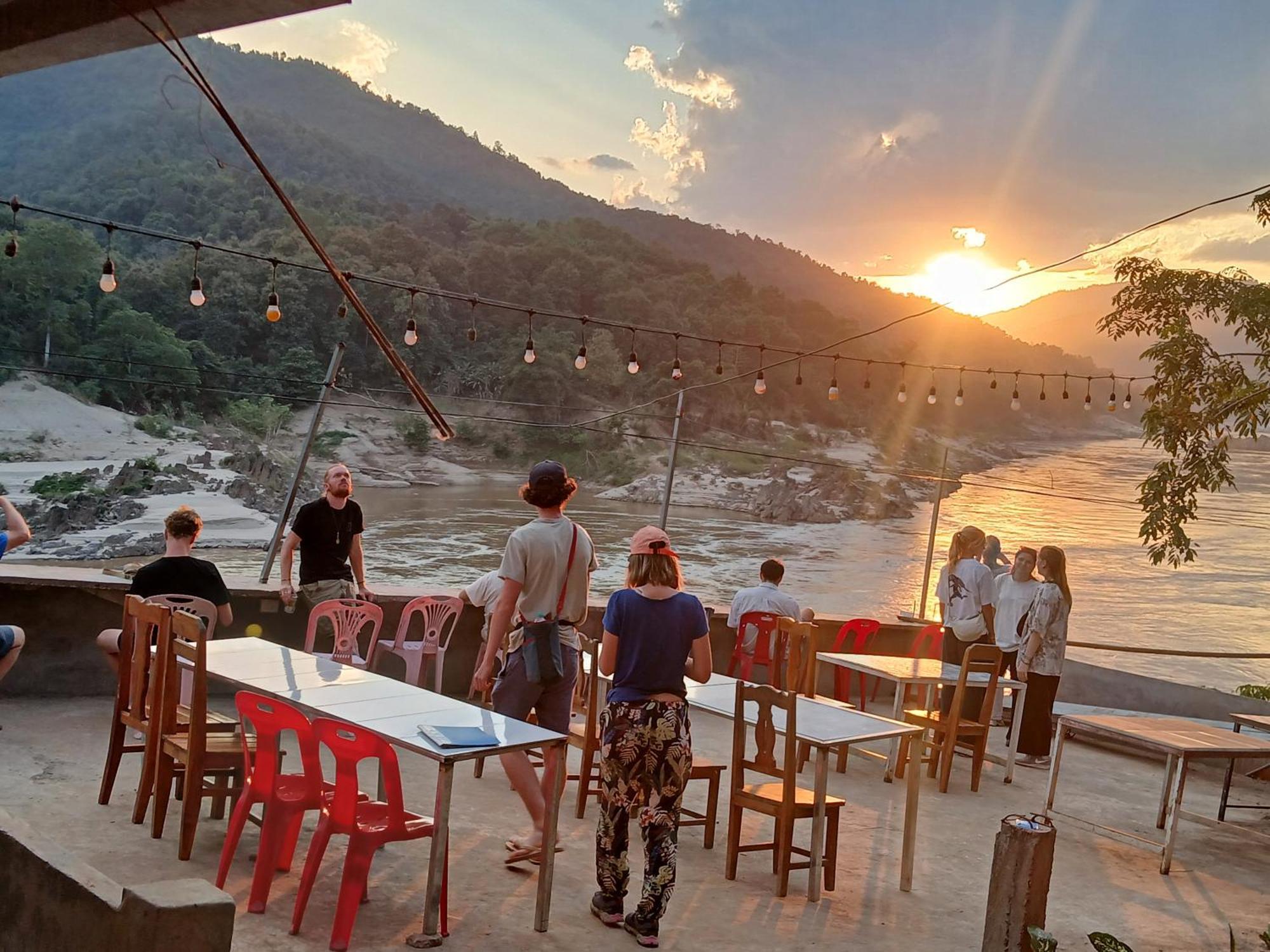 Villa Mekong Guesthouse Muang Pakbèng Buitenkant foto